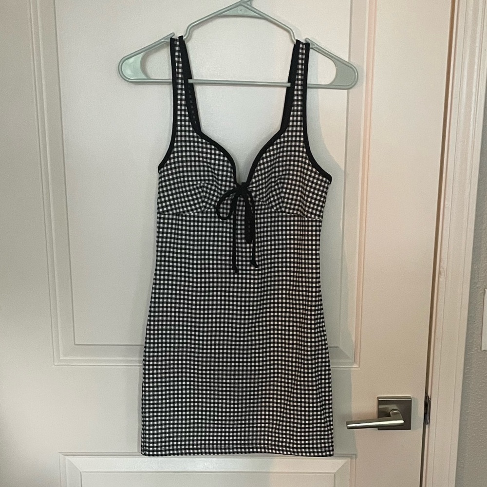 Urban Outfitters Gingham Mini Bodycon Dress